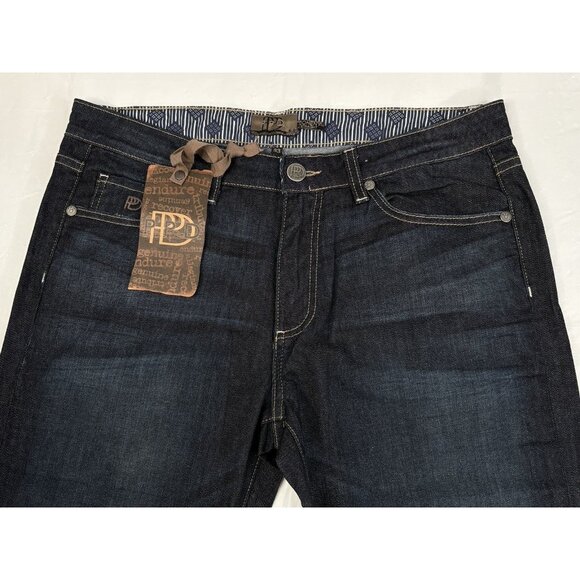 NWT Paige PPD Doheny Straight Men’s 33x34 Jeans Denim Tread Pocket Stretch - Picture 2 of 14